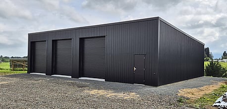 4 bay Monoslope shed