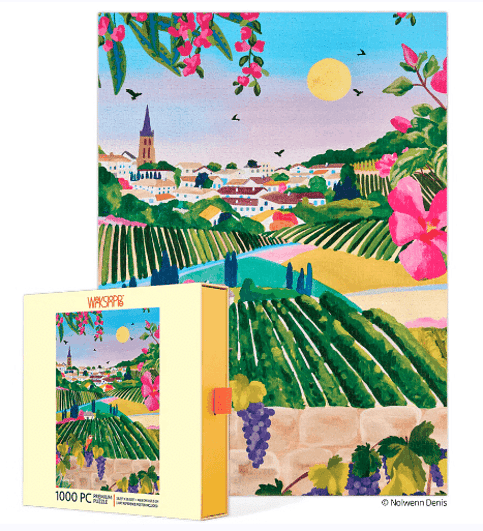 WerkShoppe 1000 Piece Jigsaw Puzzle Vintage Vineyard