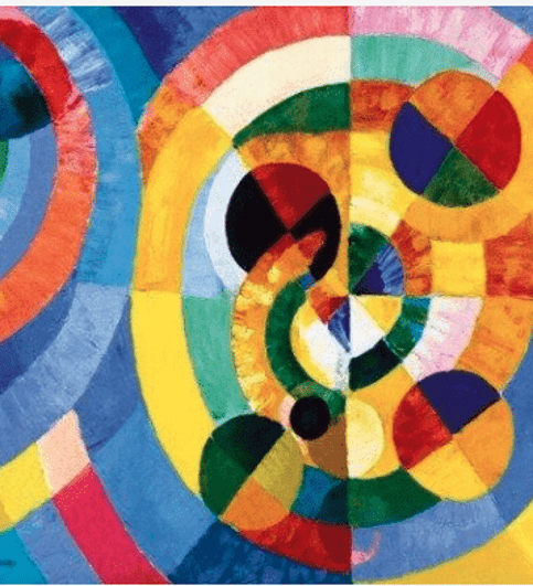  Bluebird Art 1000 Piece Jigsaw Puzzle Robert Delaunay - Circular Forms, 1930