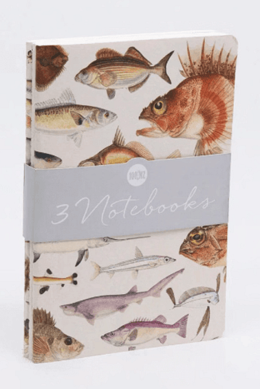 100% NZ - Fishes of NZ Set of 3 Different Notebooks