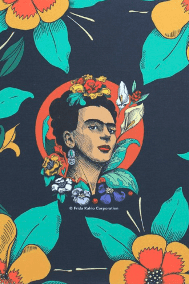 Address Book Blueprint Freda Kahlo "I Paint Flowers So They Will Not Die"