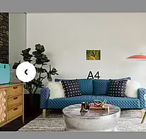 A4 landscape fine art photograph on wall above couch.