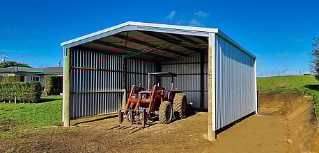 Open front shed