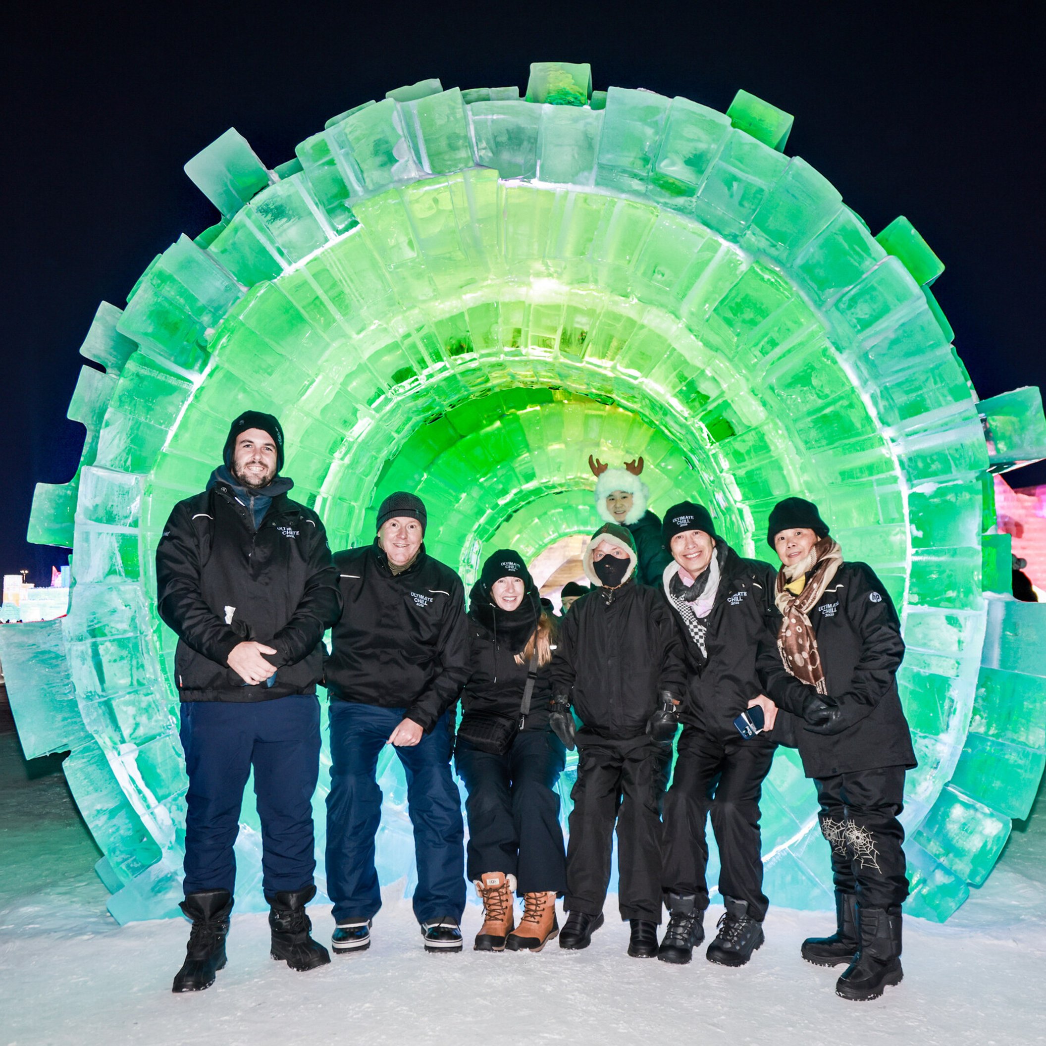 Incentive group at Harbin Ice Festival 2025, China