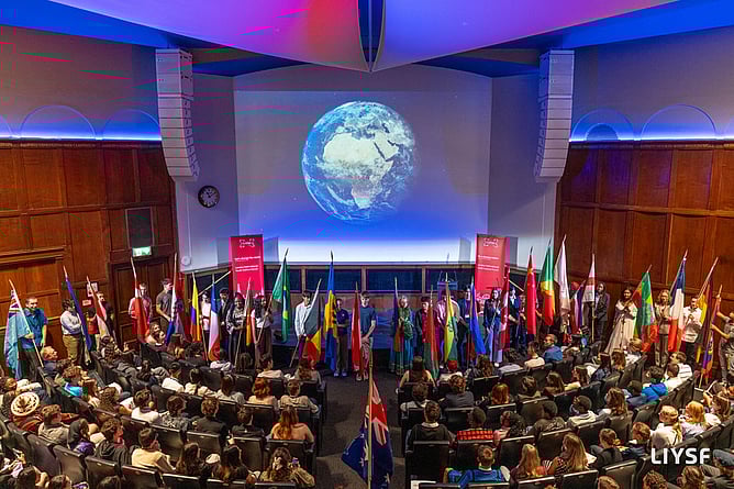 Image of the opening ceremony for the 66th annual London International Youth Science Forum (LIYSF)