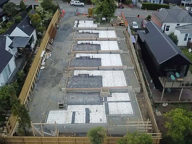 The Highgate Ridge, Māori Hill Townhouse Collection has begun construction by MJW Homes. Dunedin, Otago NZ