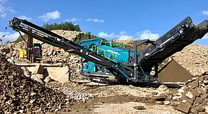 Powerscreen Warrior 1800 aggregate screening machine