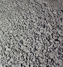 Natural virgin quarried aggregate metal in grade GAP40