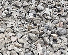 Recycled crushed concrete aggregate crushed in grade GAP80