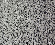 Recycled crushed concrete aggregate crushed in grade GAP40