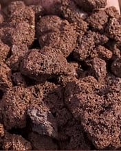 Natural virgin quarried scoria metal in grade scoria