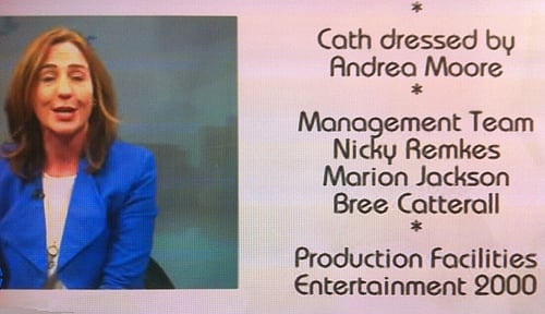 End credits on The Cath Vincent Show - Wake Up You Wow
