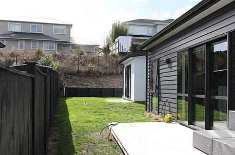 Entertaining Area Before landscape plan is implemented