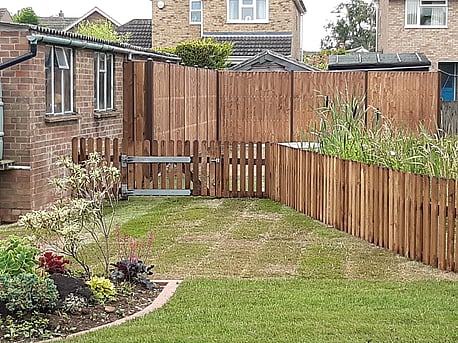 Garden Landscaping. - Fencing, Paving and Turfing.Pond ProjectImage 2