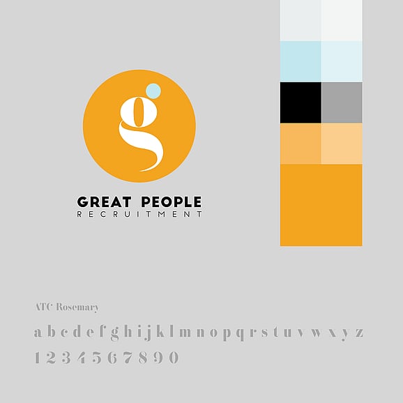 Great People recruitment brand designed by Kaz - Design. Brand. Web.