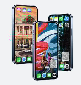 HWT digital business cards designed by Kaz