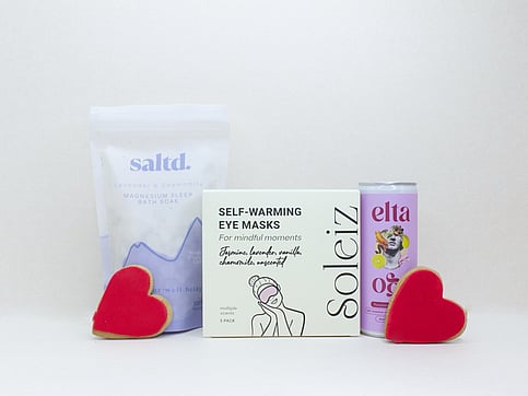 saltd magnesium bath soak and soleiz eye masks