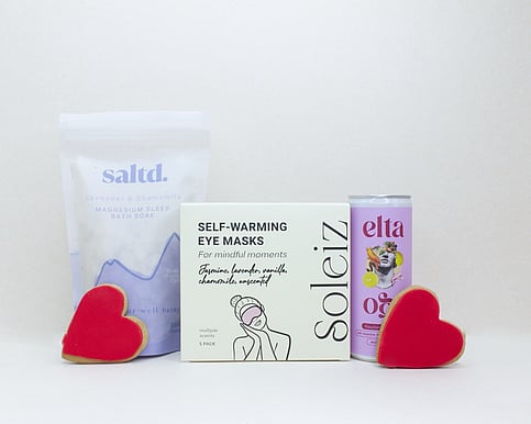 saltd magnesium bath soak and soleiz eye masks
