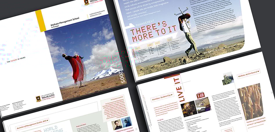 THE UNIVERSITY OF WAIKATO - PROSPECTUS DESIGN