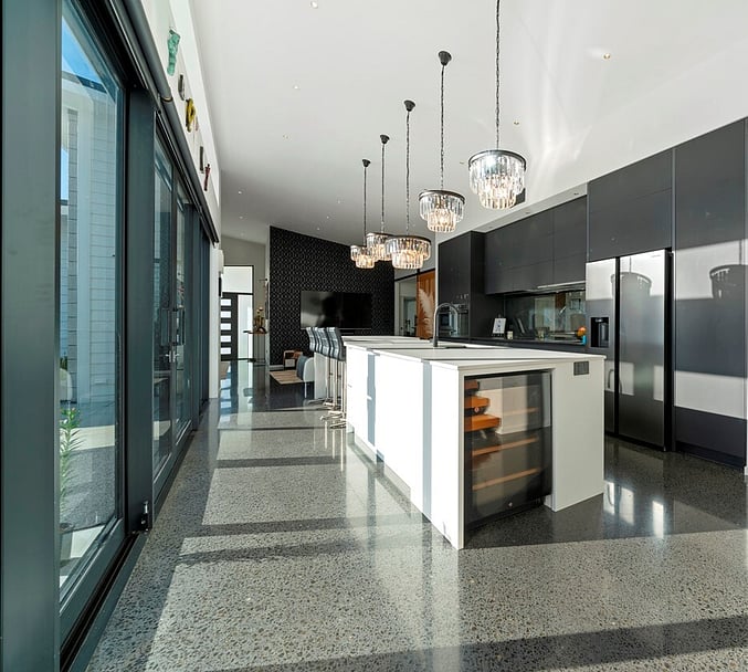 White Kitchen Island