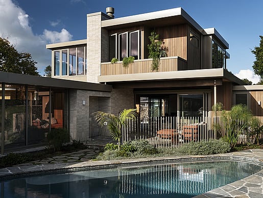 Back of house exterior and pool. Prospect House