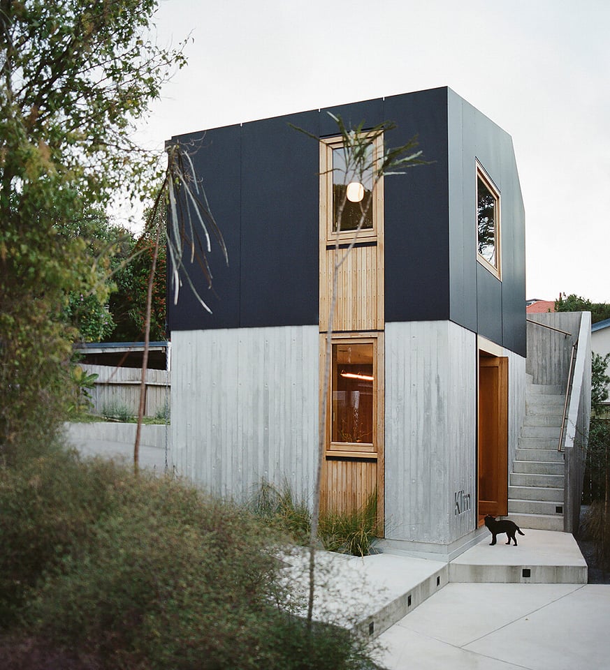 Frontbunker project two story home.