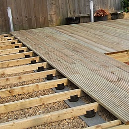 Continuation of the deck boards being fitted.