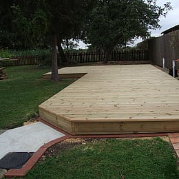The completed deck.