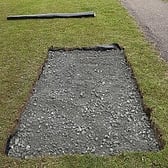 Image of Type 1 Hardcore over geotextile membrane.