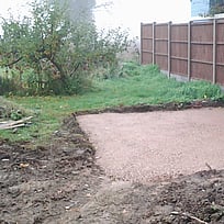Type 1 base all laid and compacted.