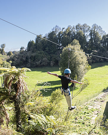 Flying Fox activity at Tui Ridge Park, Christian Camp Rotorua