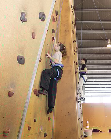 Indoor Rock Climbing activity at Tui Ridge Park, Christian Camp Rotorua