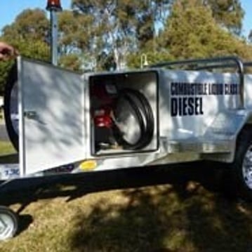 Trailer 1000 litre dosing tank