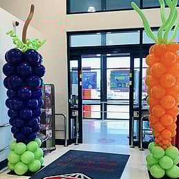 Balloon Decor, Balloon Columns, Fruit, New World, Gate Pa | Balloon Decor Tauranga