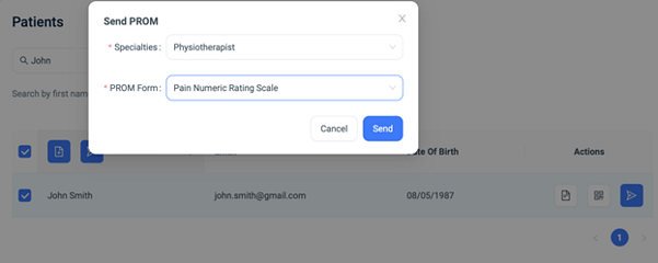 Allied Health PROMs integrating with Cliniko