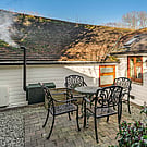 Walnut Cottage - raised terrace at rear