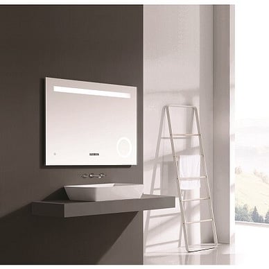 LED Mirror over basin