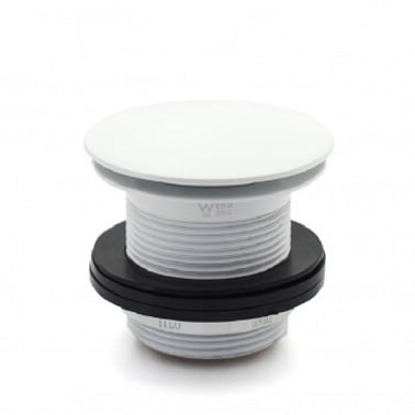 White Dome Bath Waste