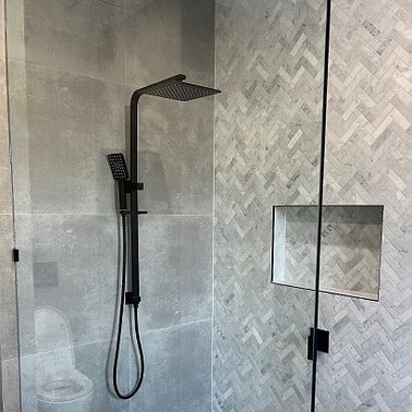Matte Black Combo Shower