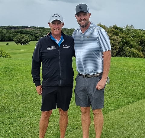 Marc, pictured with his father Paul