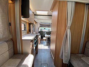 View from rear lounge forward towards the  front