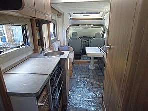 lots of space within the motorhome