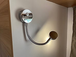 Adjustable lighting, with usb charging fitted