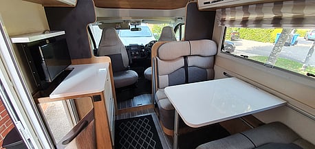 front lounge, converts to double bed,