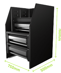 MSXD-750 - 750 x 760 x 500mmADJUSTABLE SHELVING$1,085.00
