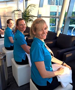 Heavenly Hand Station - Relief for device-weary hands and forearms.