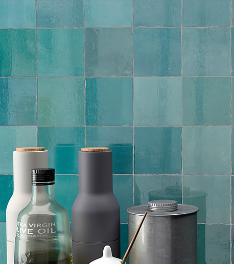 Mestizale - Zellige - 12.5 x 12.5 cmFive colours and decors