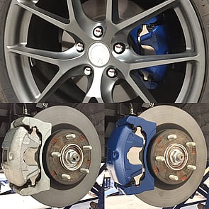 Custom painted brake calipers alloy mag wheel repairs