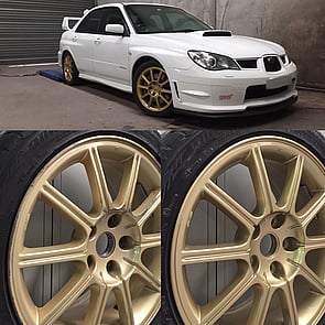 painted alloy mag wheel repair