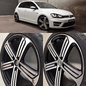 Machined Diamond Cut Alloy Mag Wheel Repair